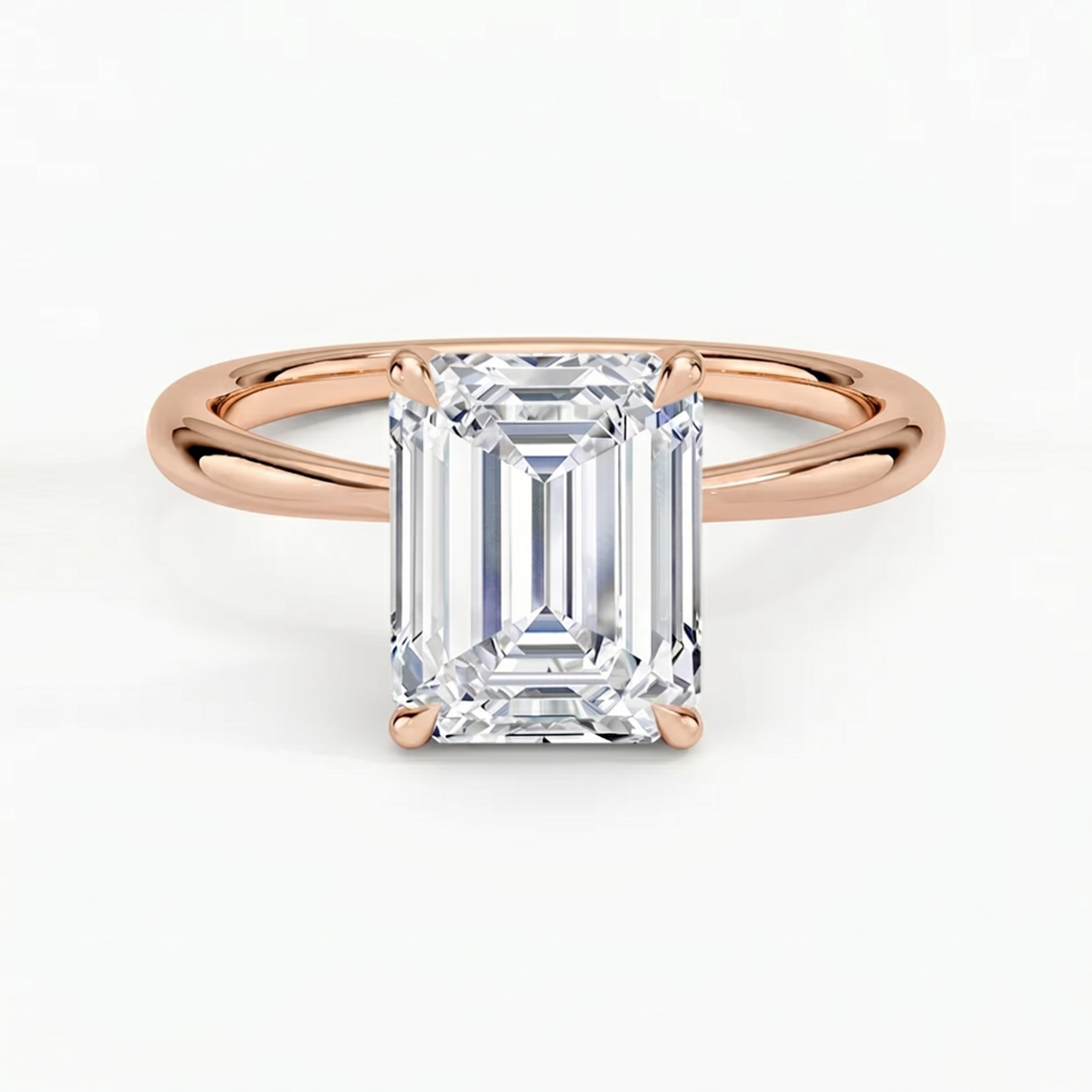 Iris Emerald Solitaire Ring