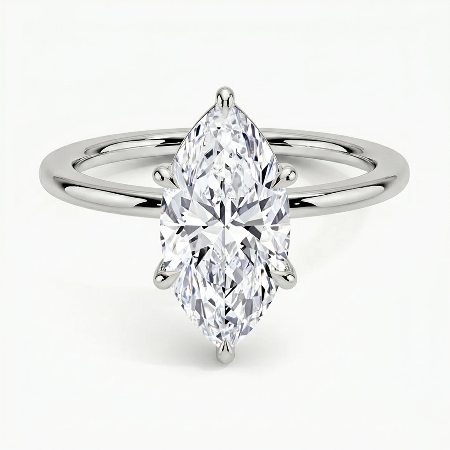 Classic Six-Prong Marquise Solitaire Ring