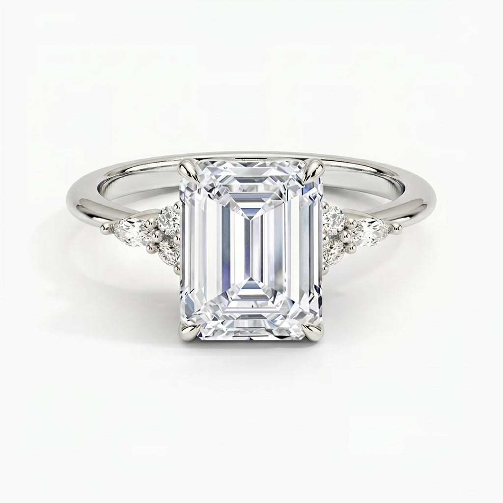 Laurel Emerald Ring
