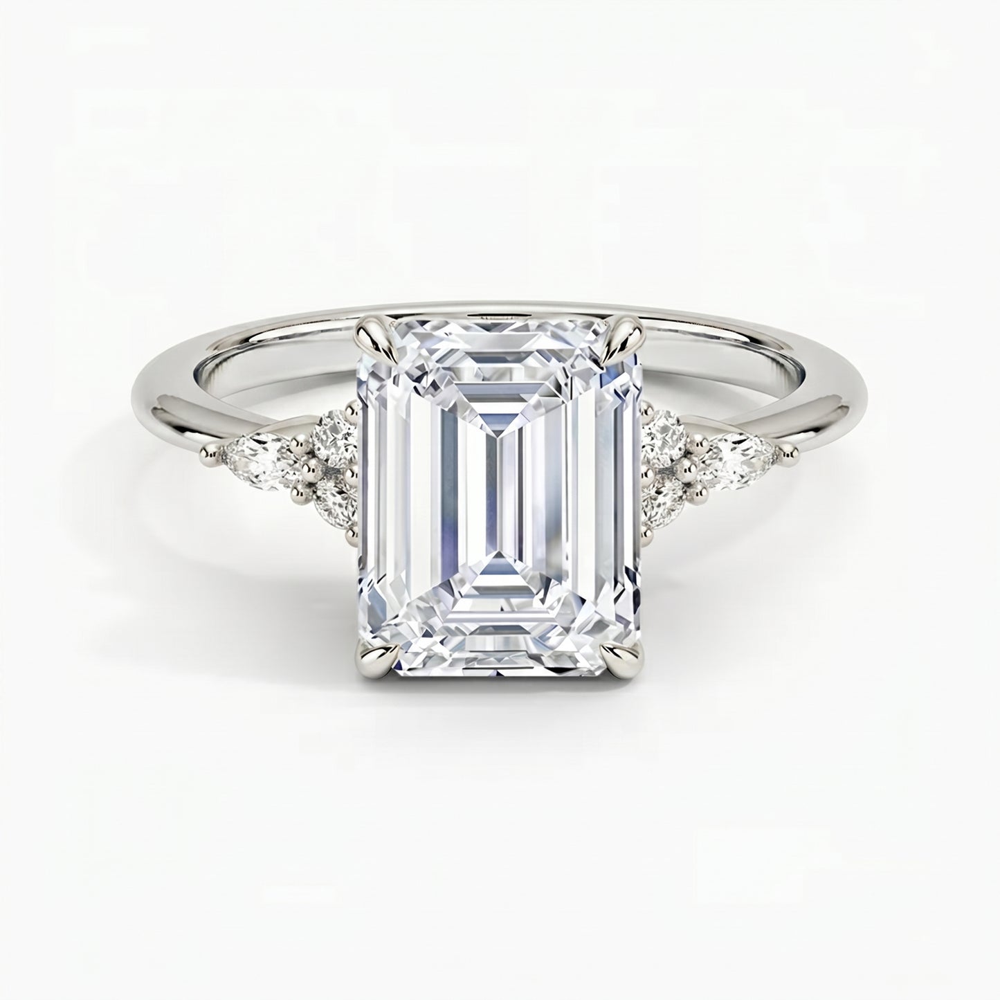 Laurel Emerald Ring