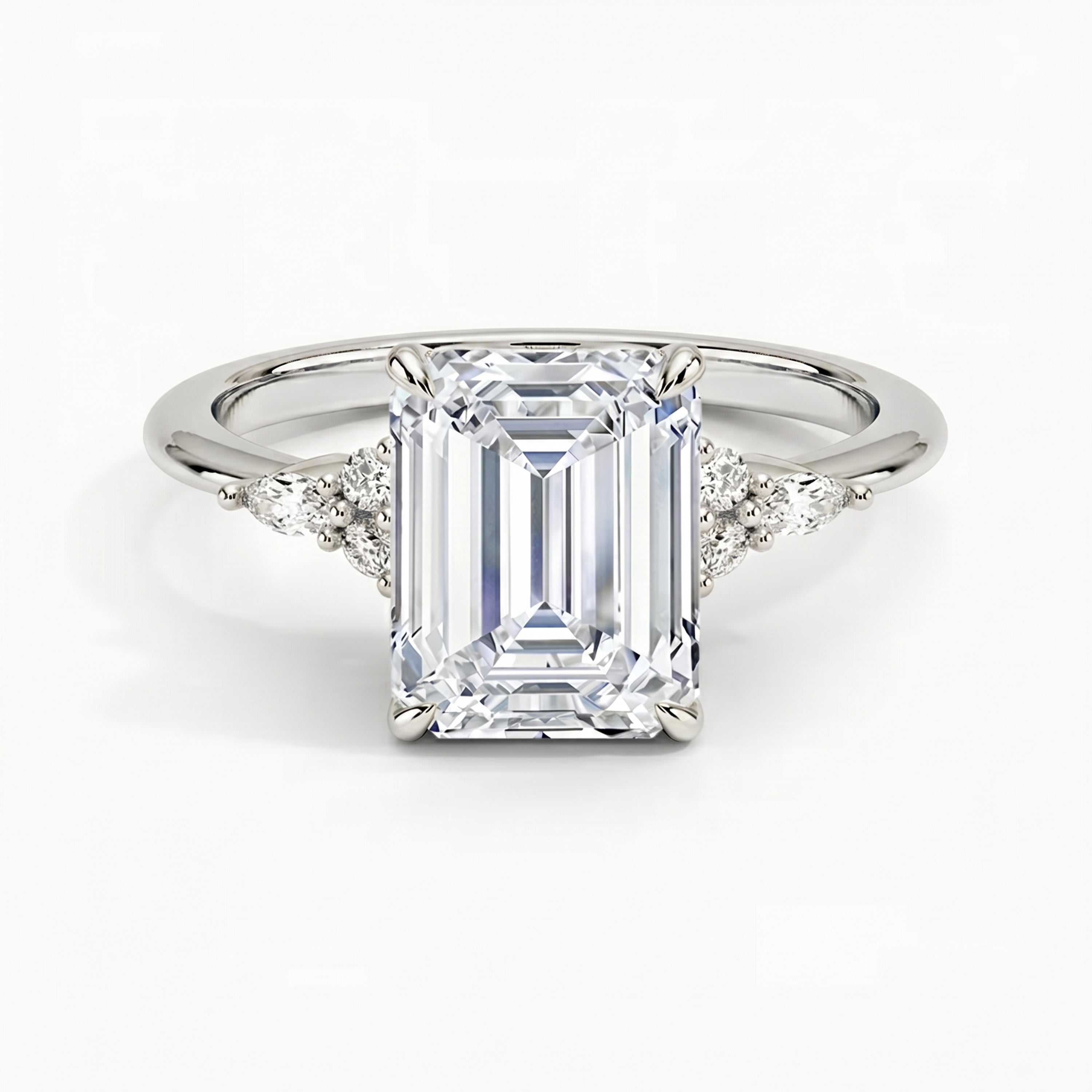 Laurel Emerald Ring