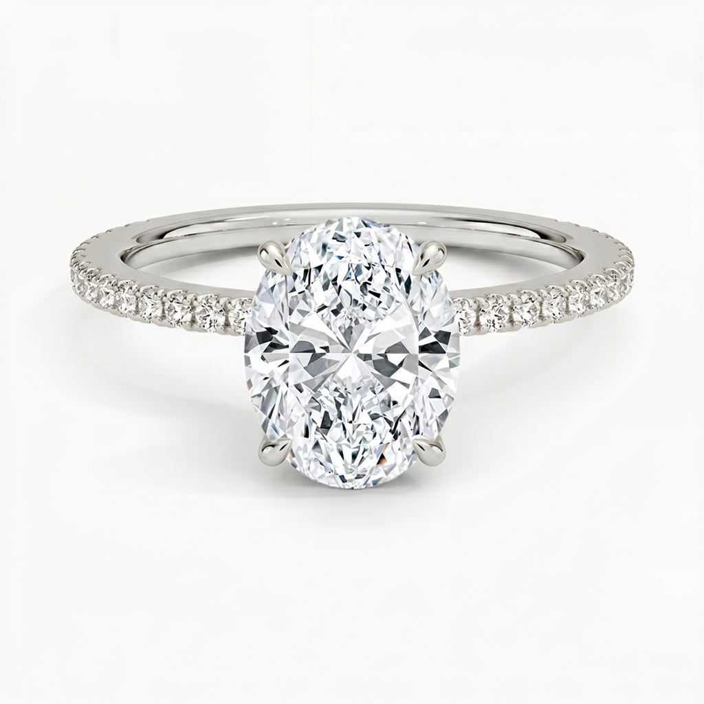 Lumina Pavé Oval Ring