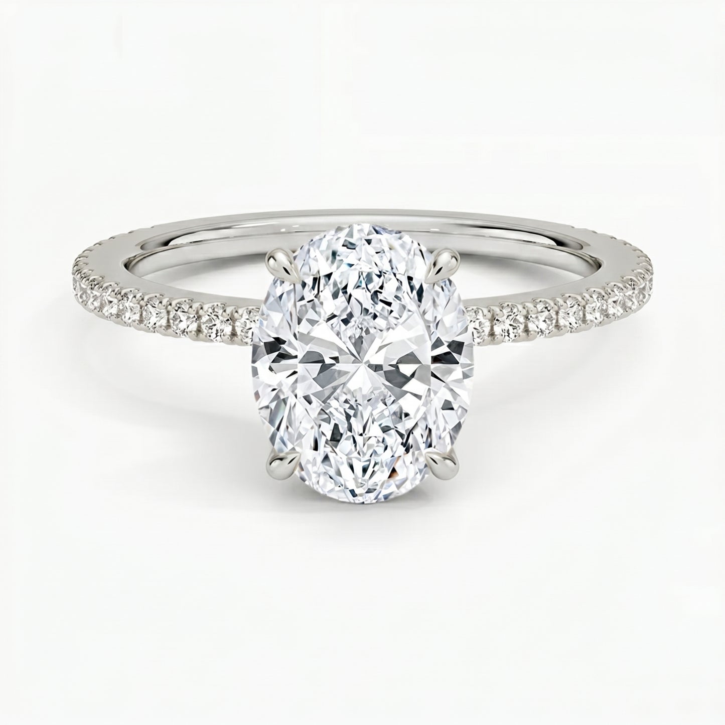 Lumina Pavé Oval Ring