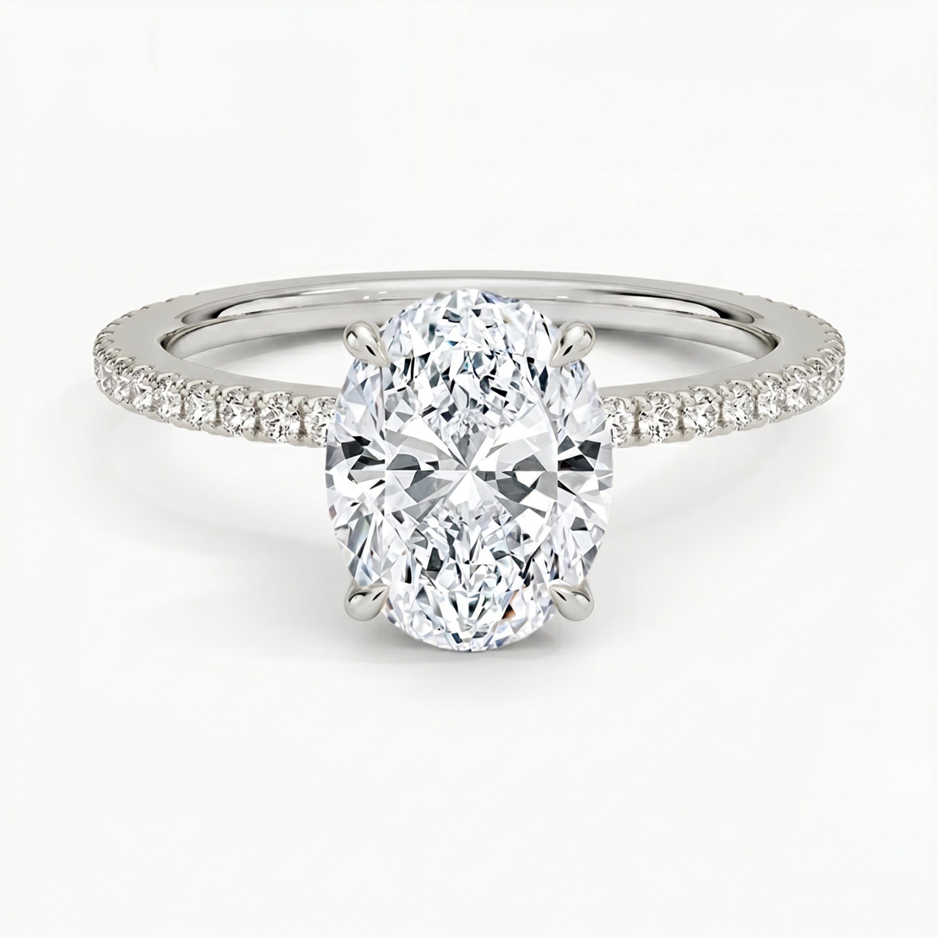 Lumina Pavé Oval Ring