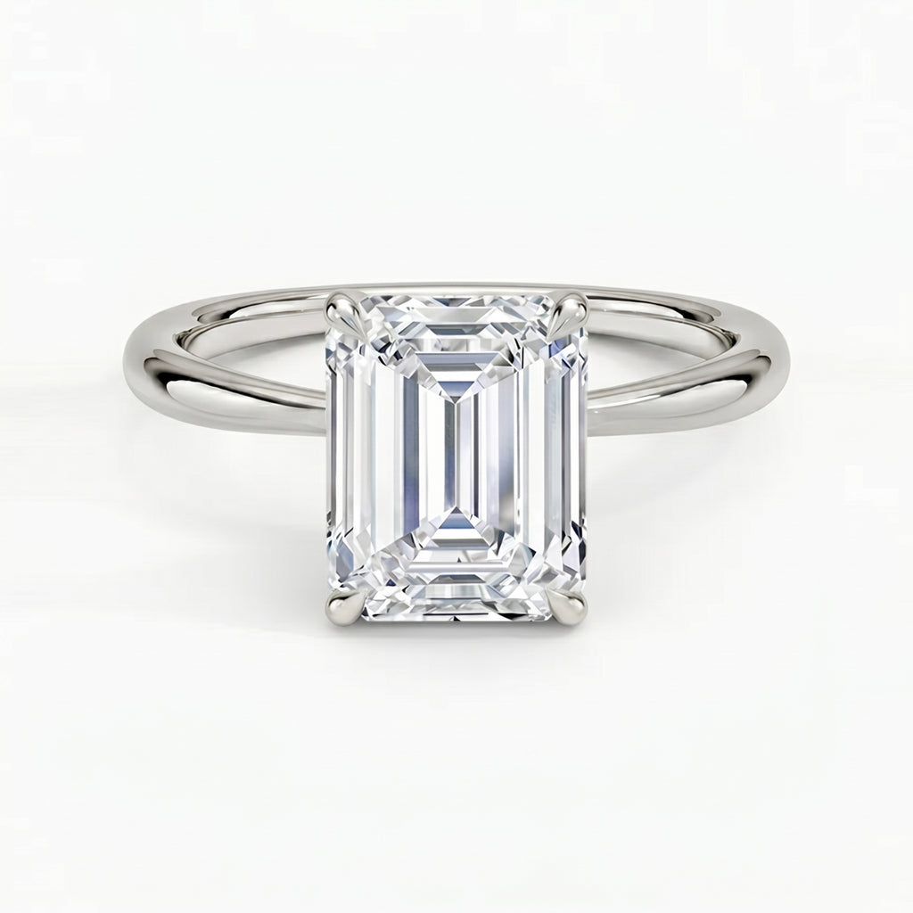 Iris Emerald Solitaire Ring