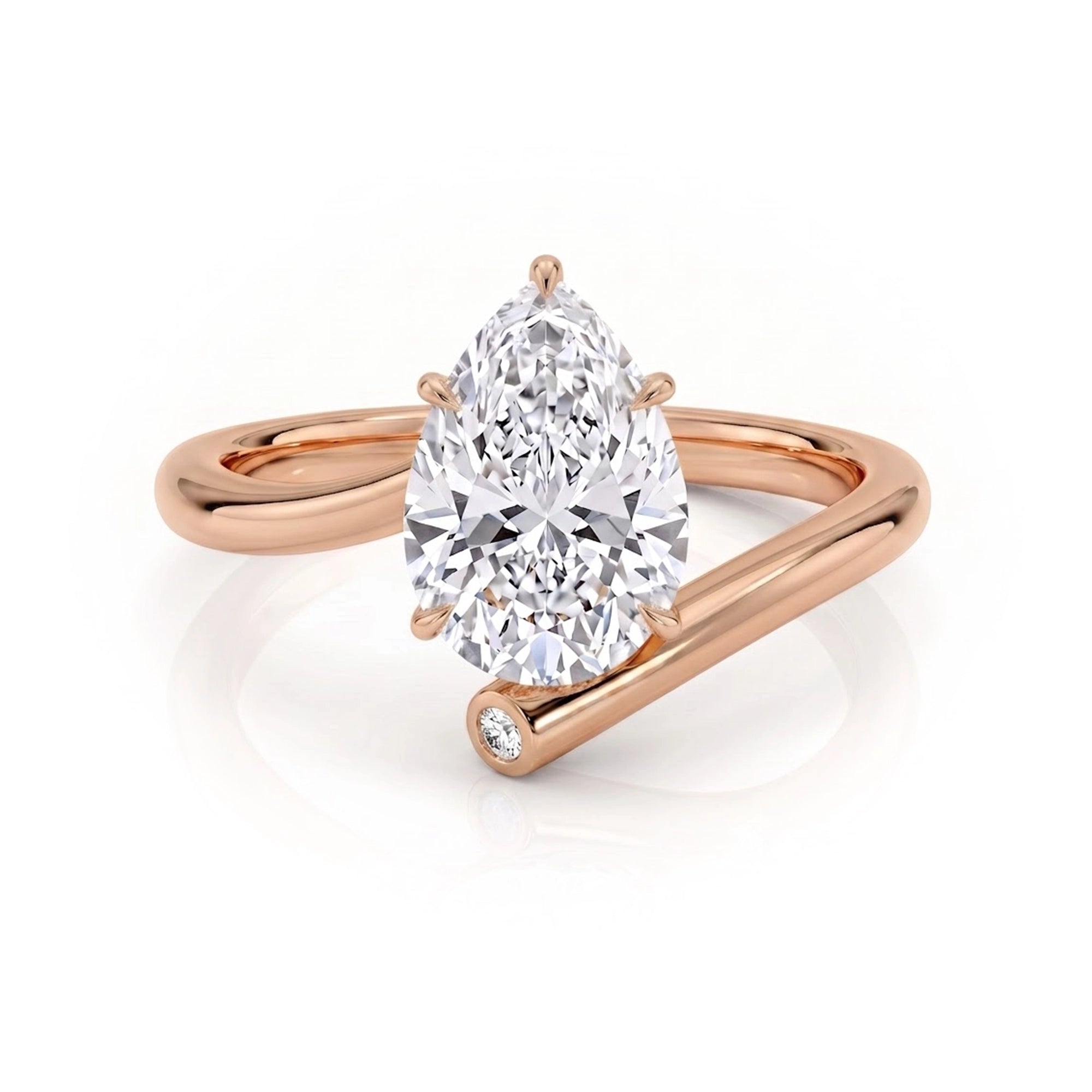 Eternal Orbit Pear Ring