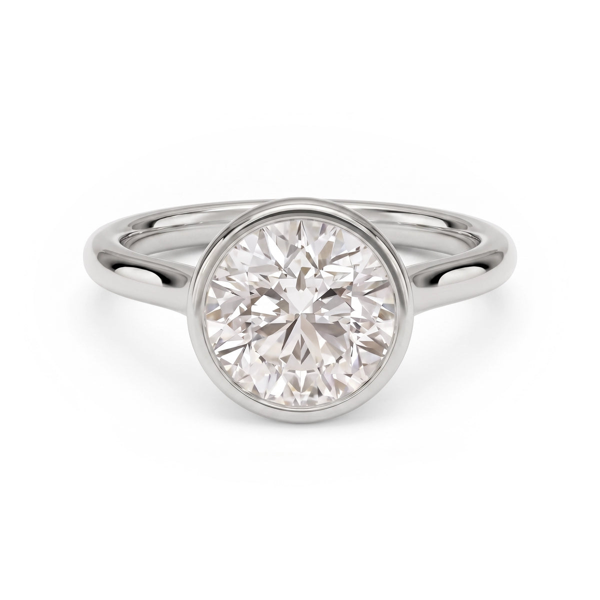 Luna Round Solitaire Ring