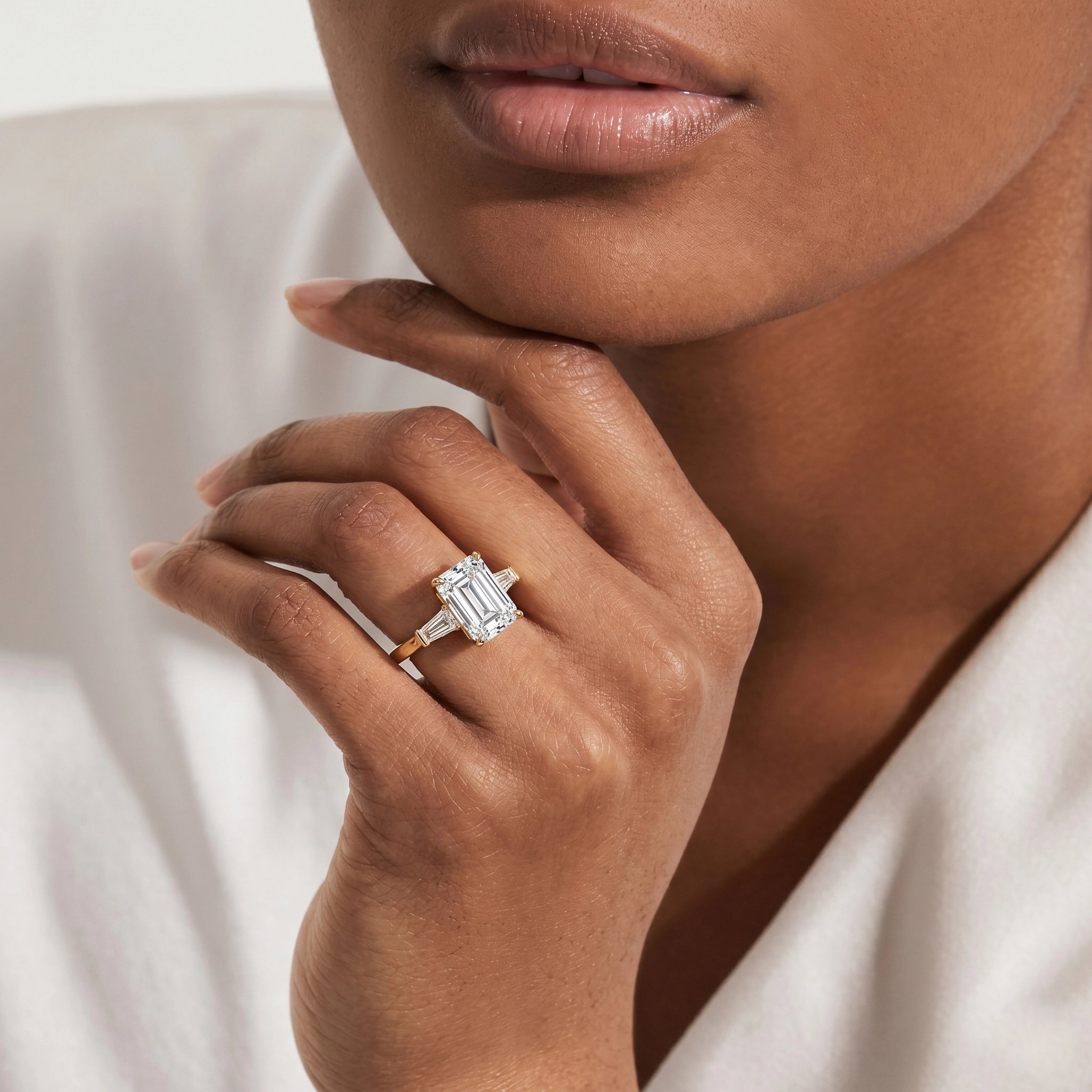 Legacy Emerald Three-Stone Ring
