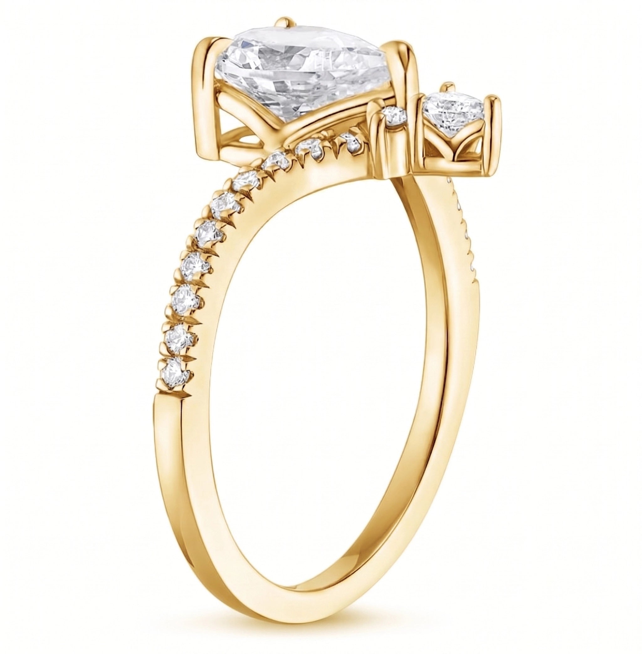 Aurelia Chevron Oval Ring