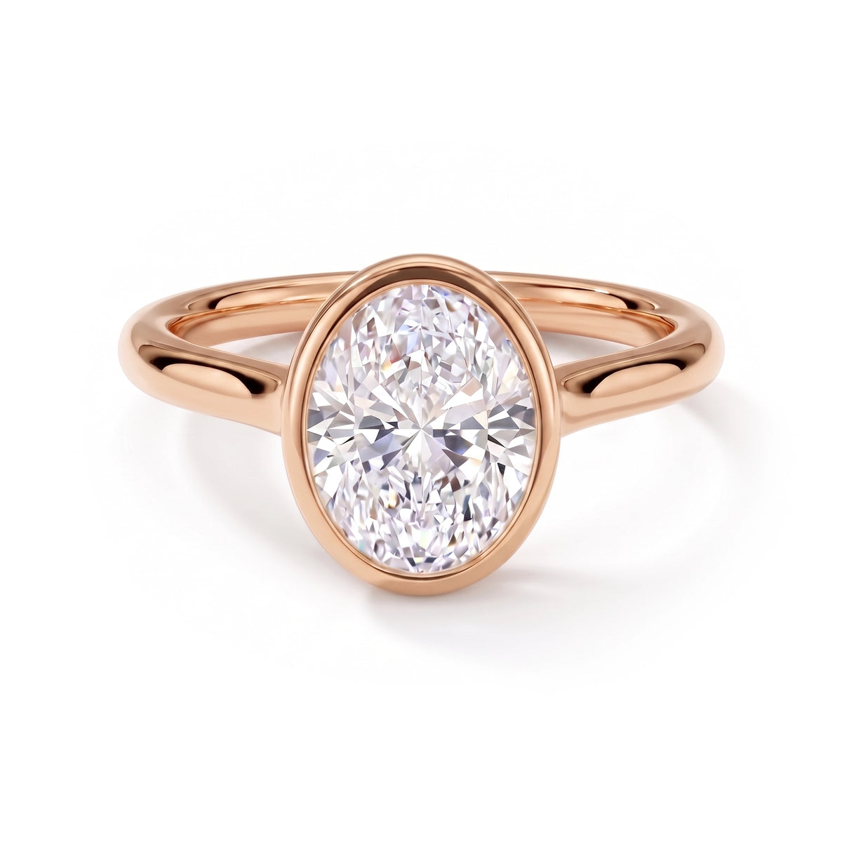 Luna Oval Solitaire Ring