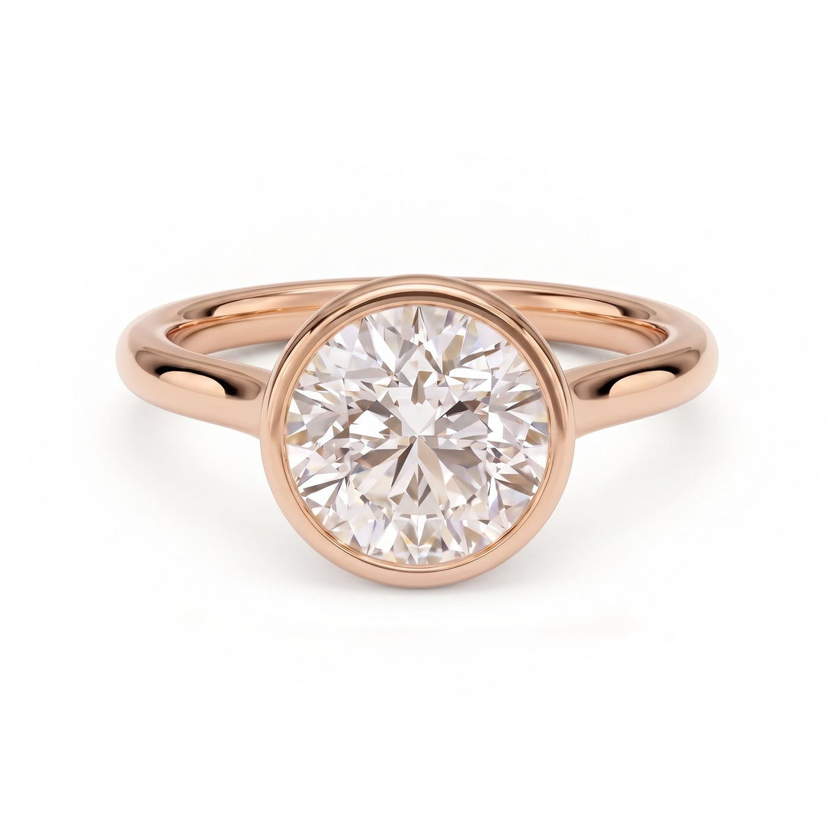 Luna Round Solitaire Ring
