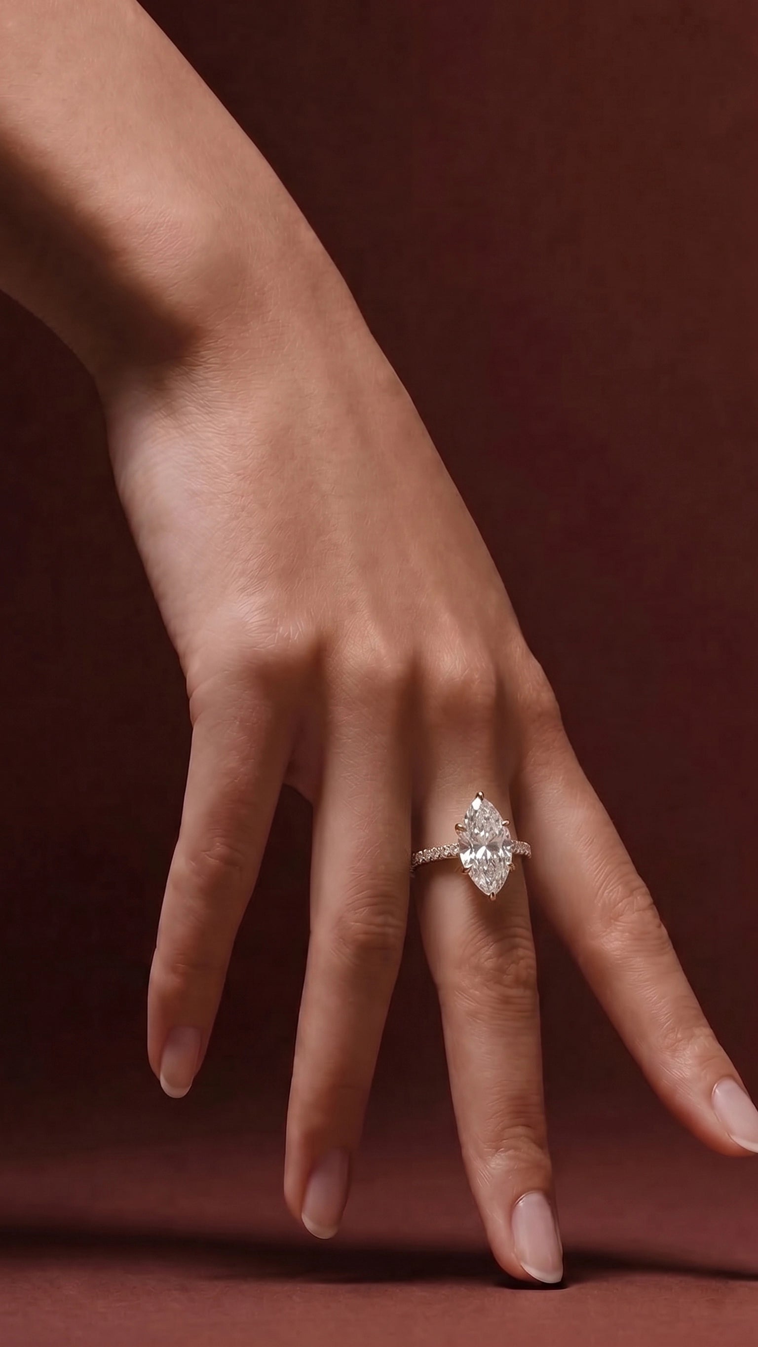 Lumina Pavé Marquise Ring