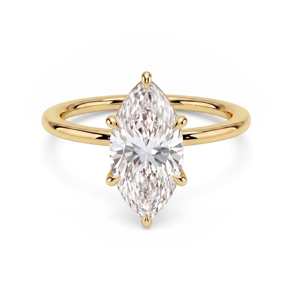 Flora Marquise Solitaire Ring