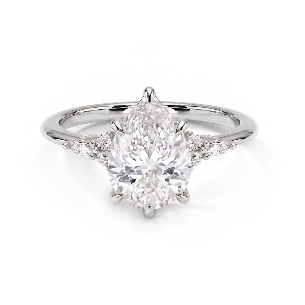Laurel Pear Ring