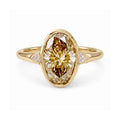 Aura Bezel Champagne Ring