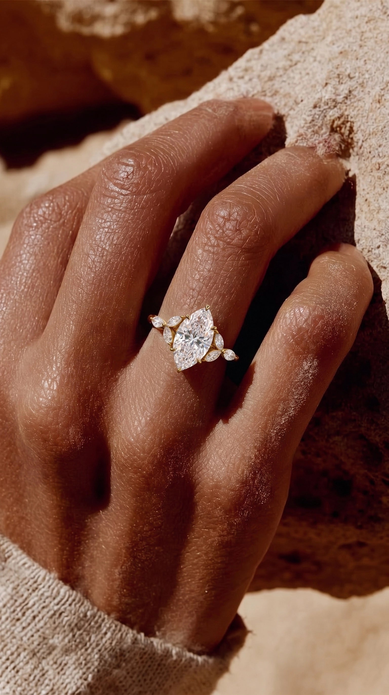 Eden's Vine Marquise Ring
