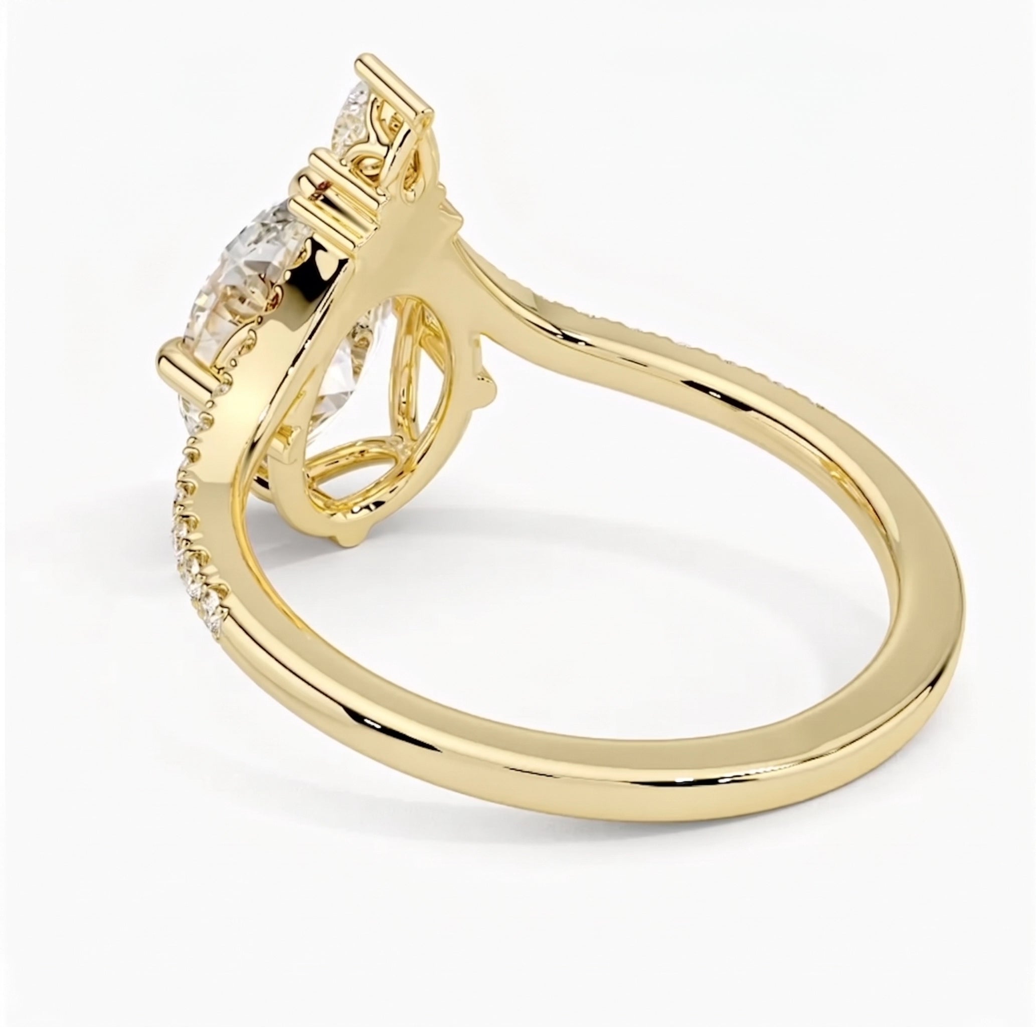 Aurelia Chevron Oval Ring