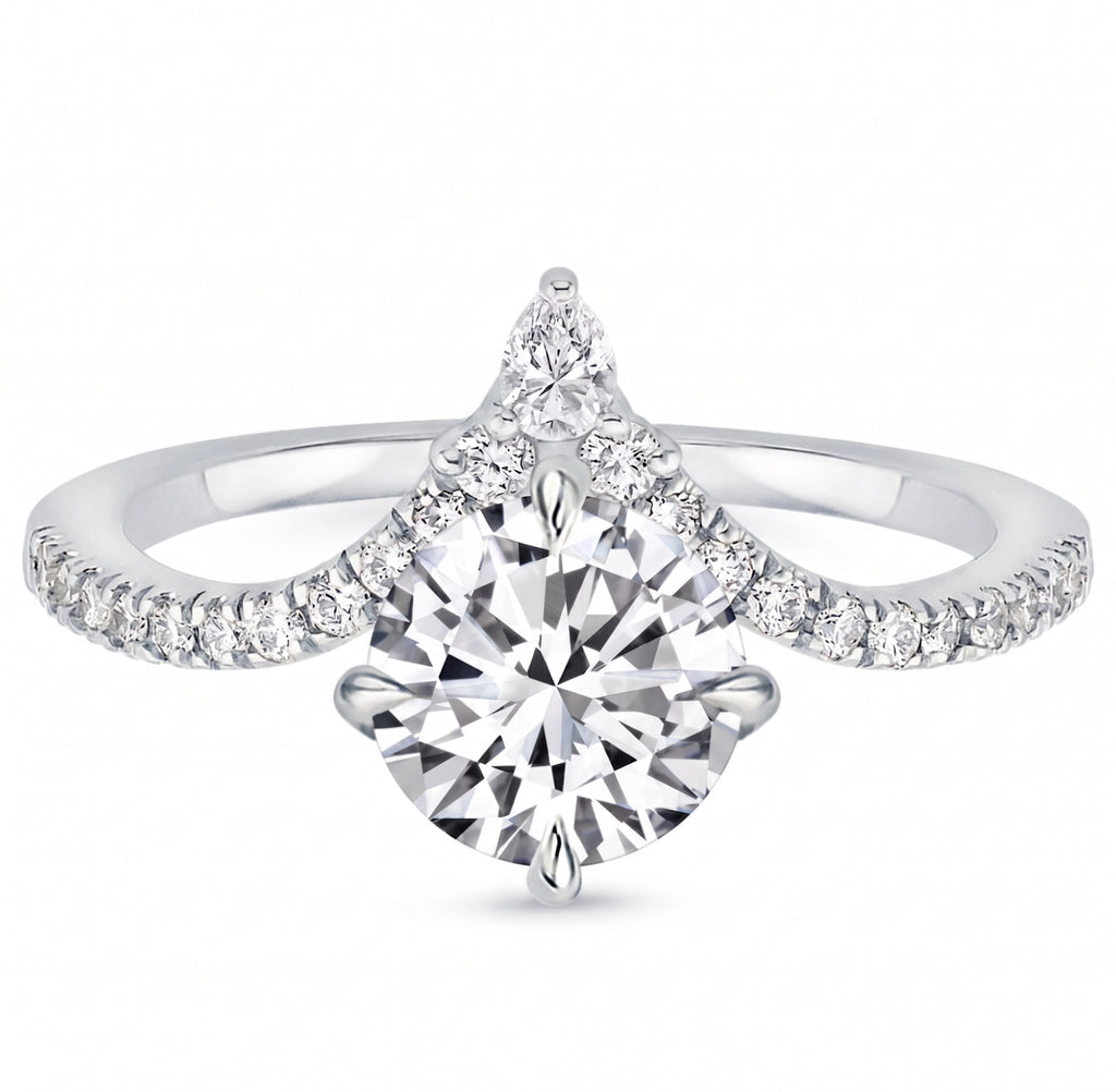Aurelia Chevron round ring