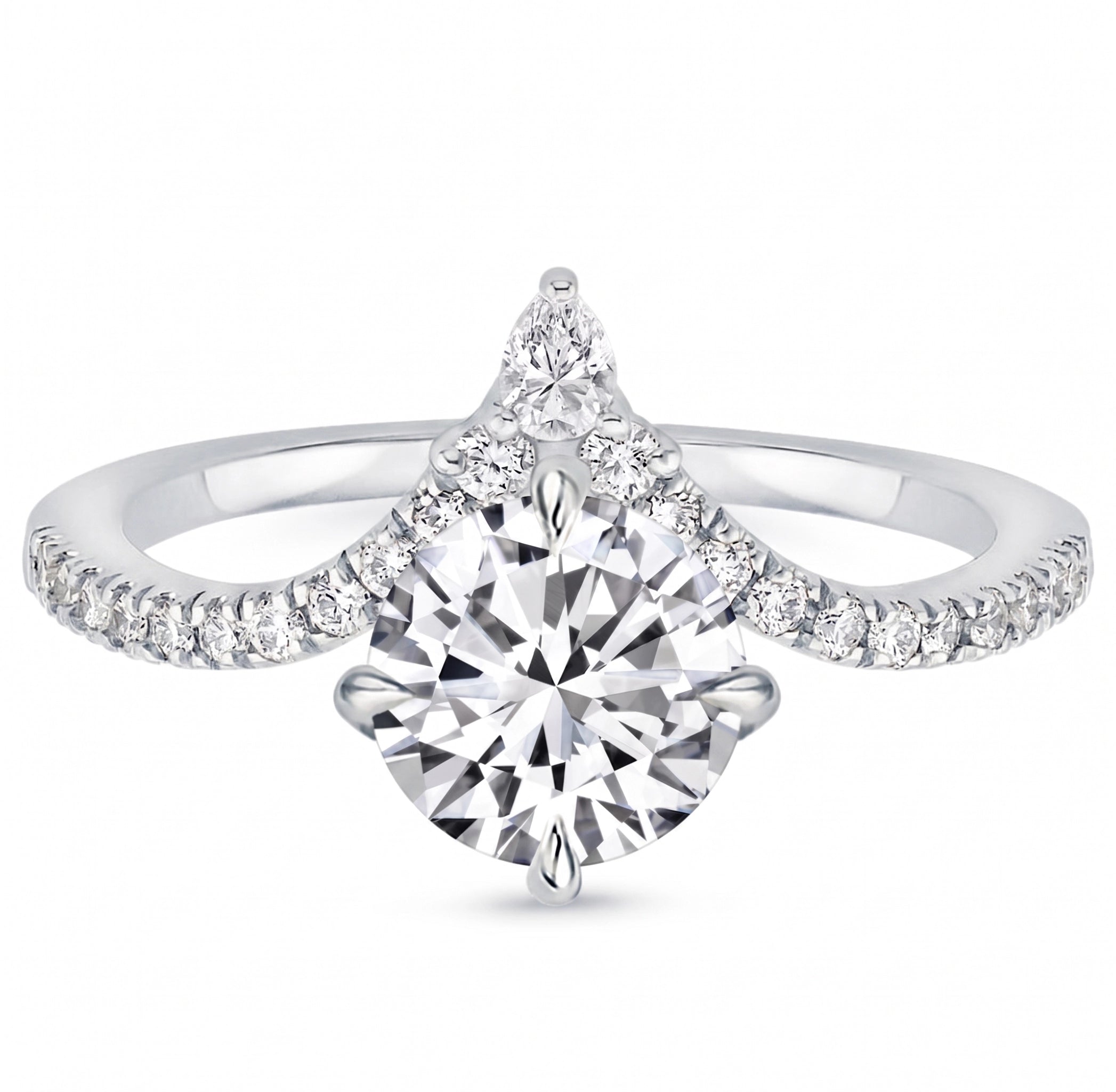 Aurelia Chevron round ring