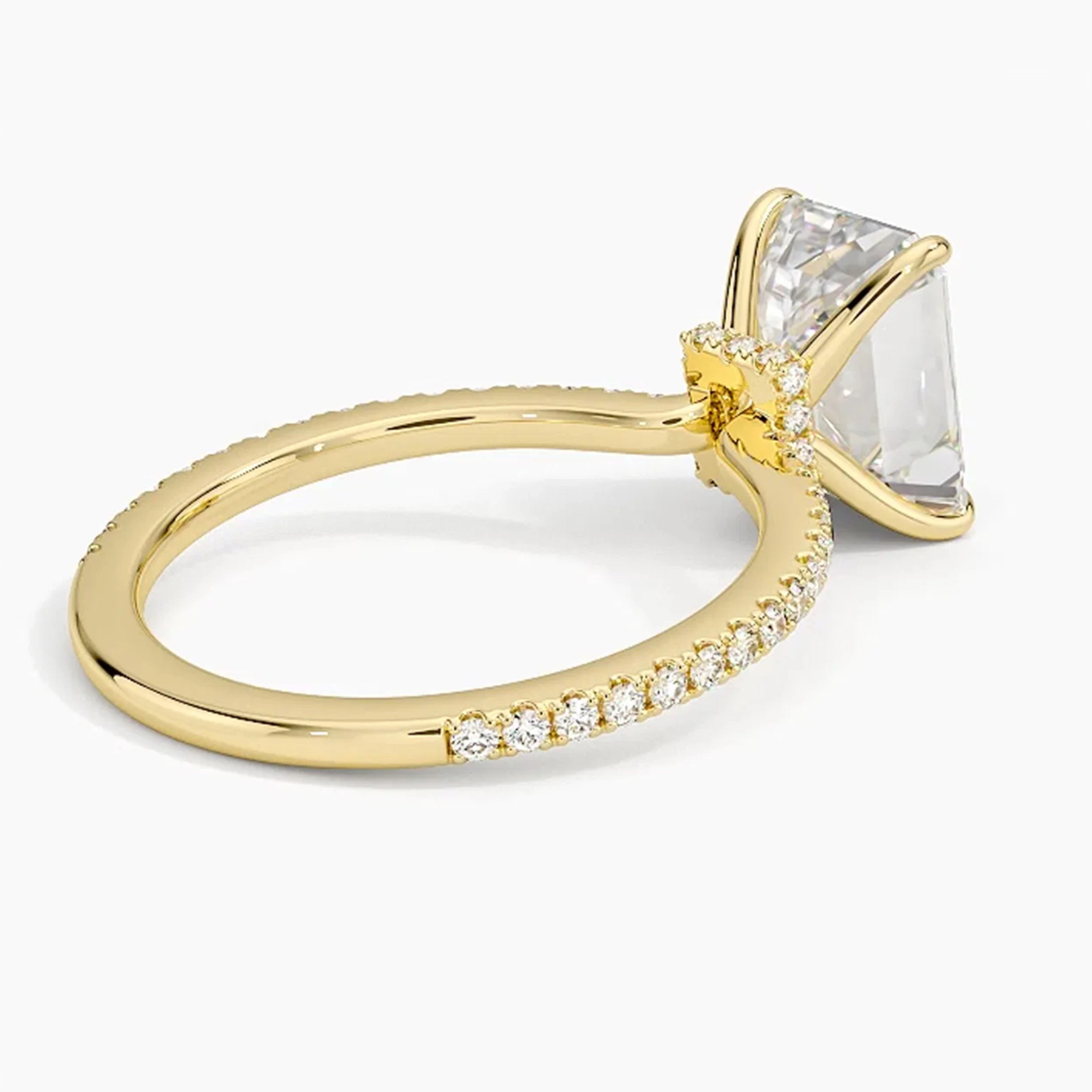 Lumina Pavé Emerald Ring