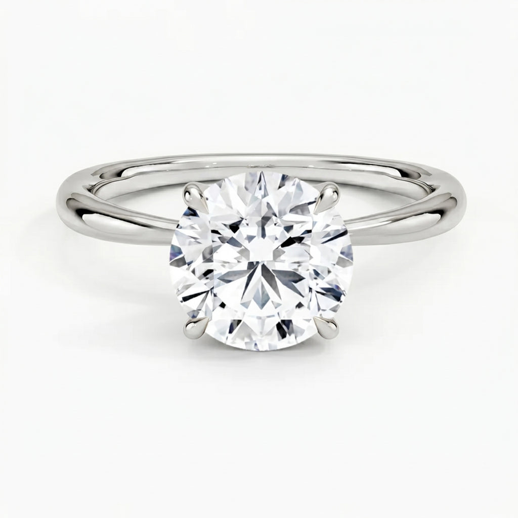 Iris Round Solitaire Ring