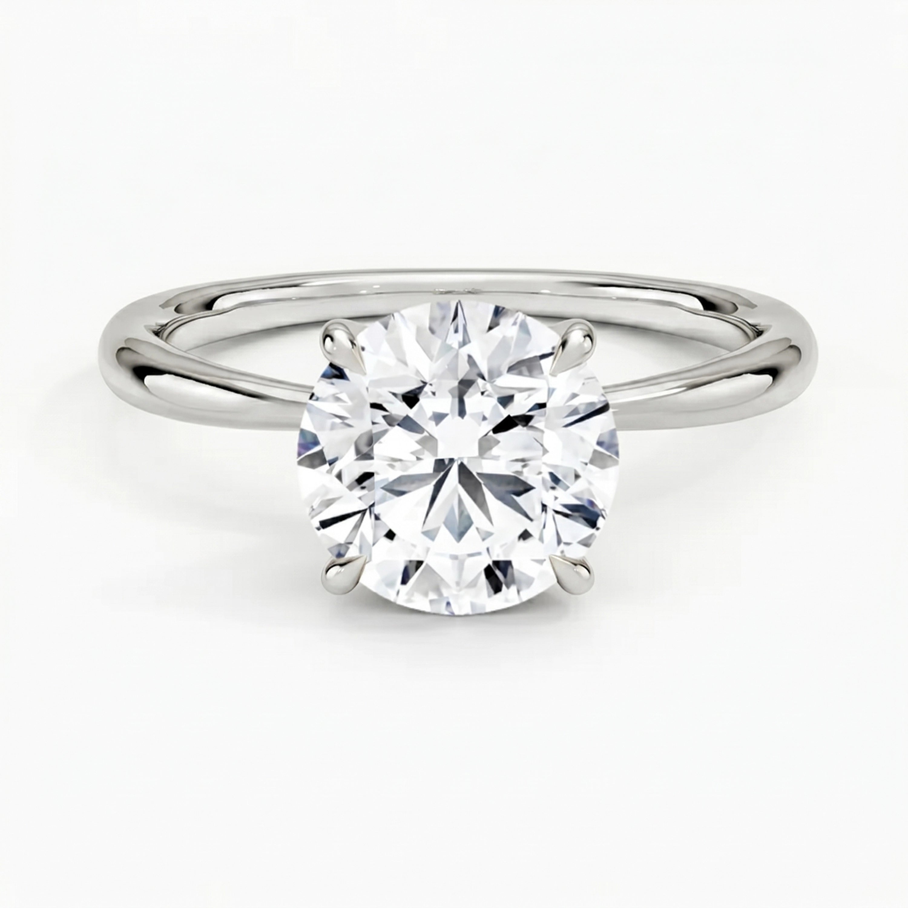 Iris Round Solitaire Ring