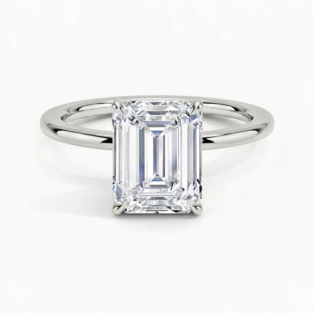Classic Four-Prong Emerald Solitaire Ring