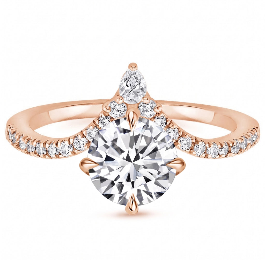Aurelia Chevron round ring