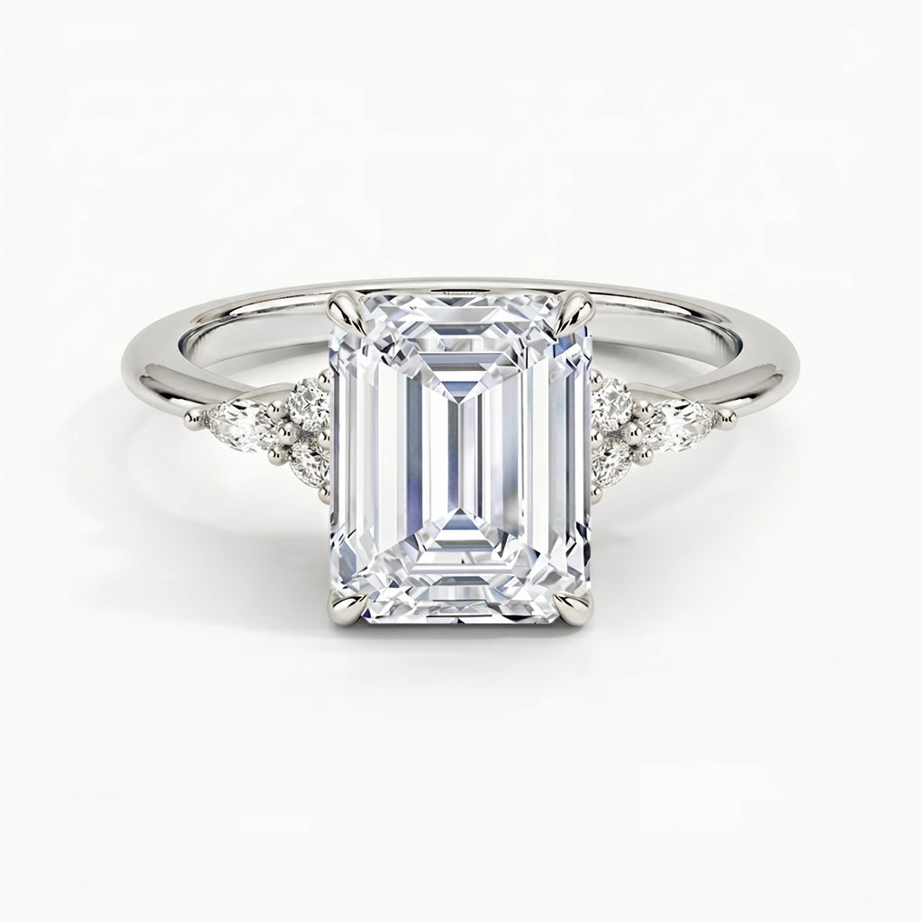 Laurel Emerald Ring