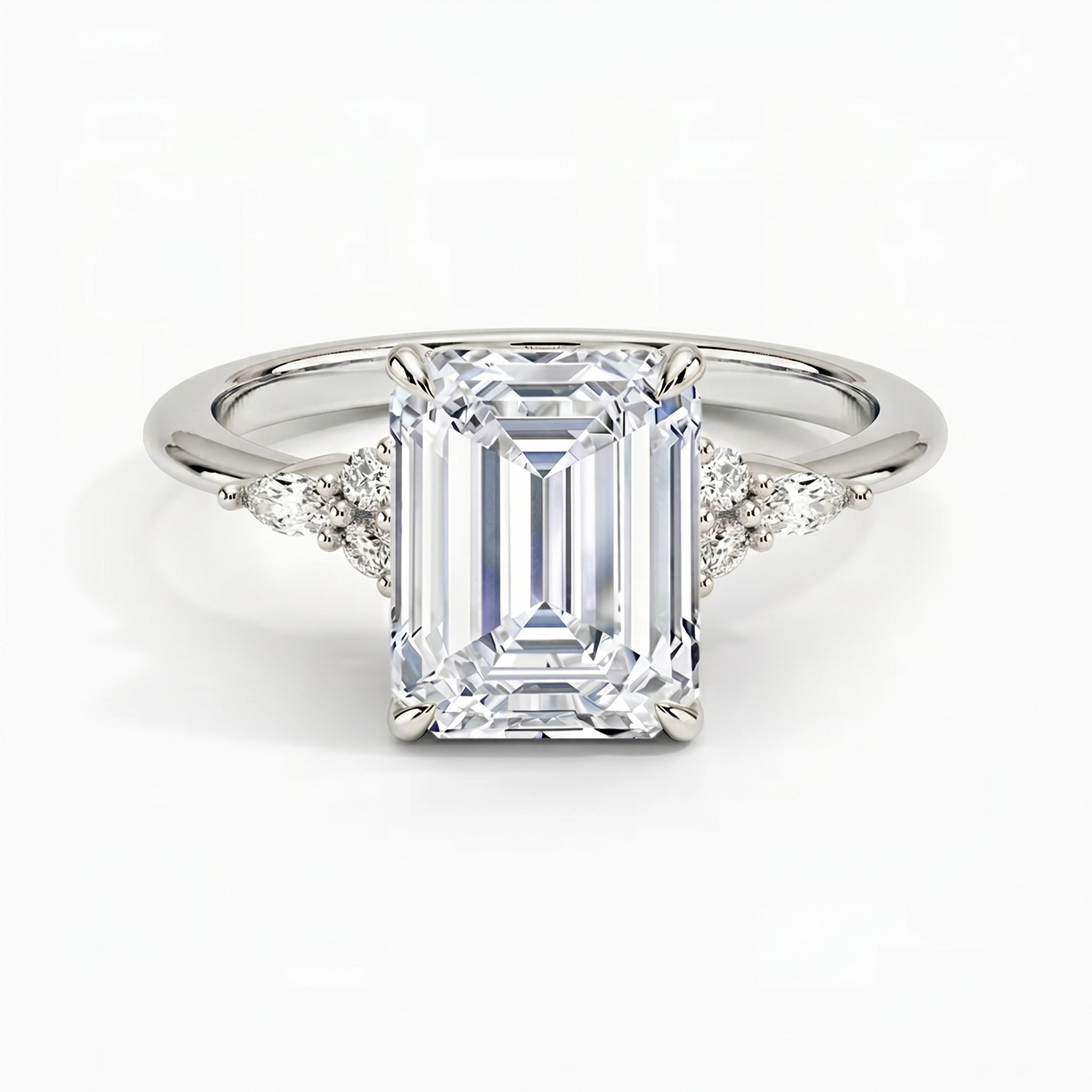 Laurel Emerald Ring
