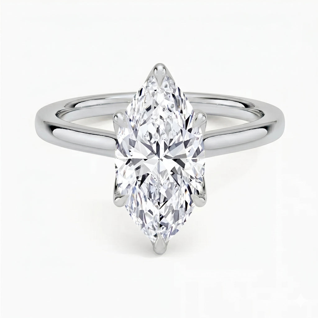Flora Marquise Solitaire Ring