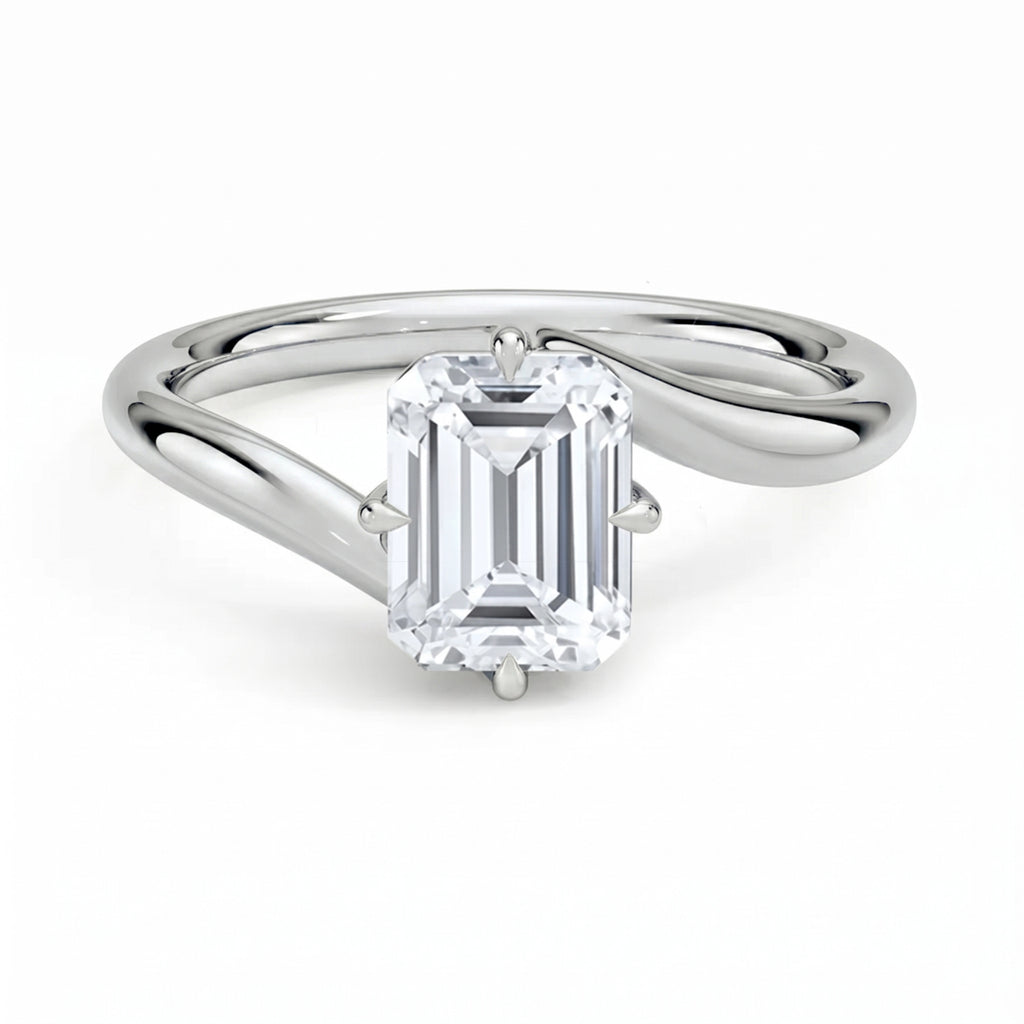 Embrace Emerald Solitaire Ring