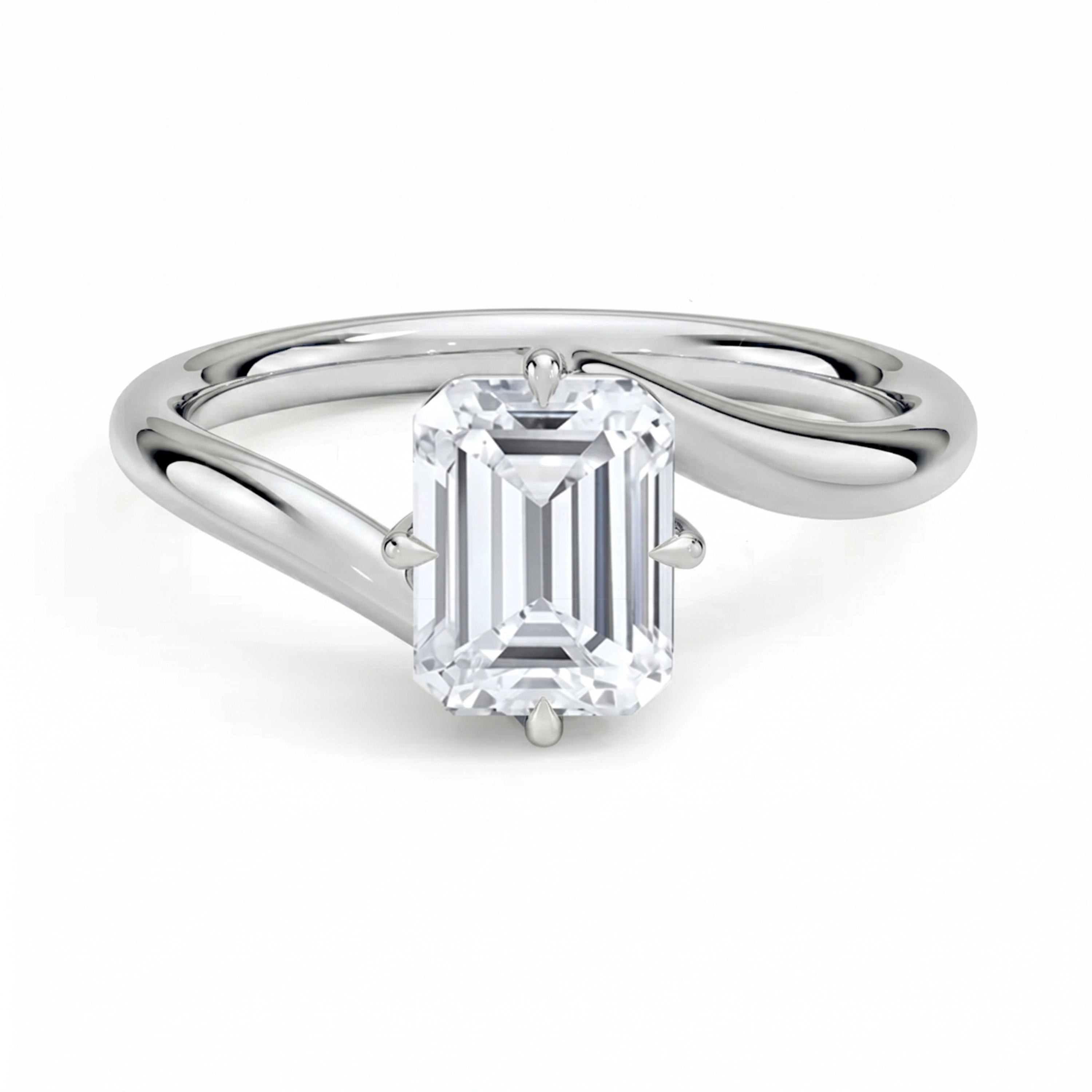 Embrace Emerald Solitaire Ring