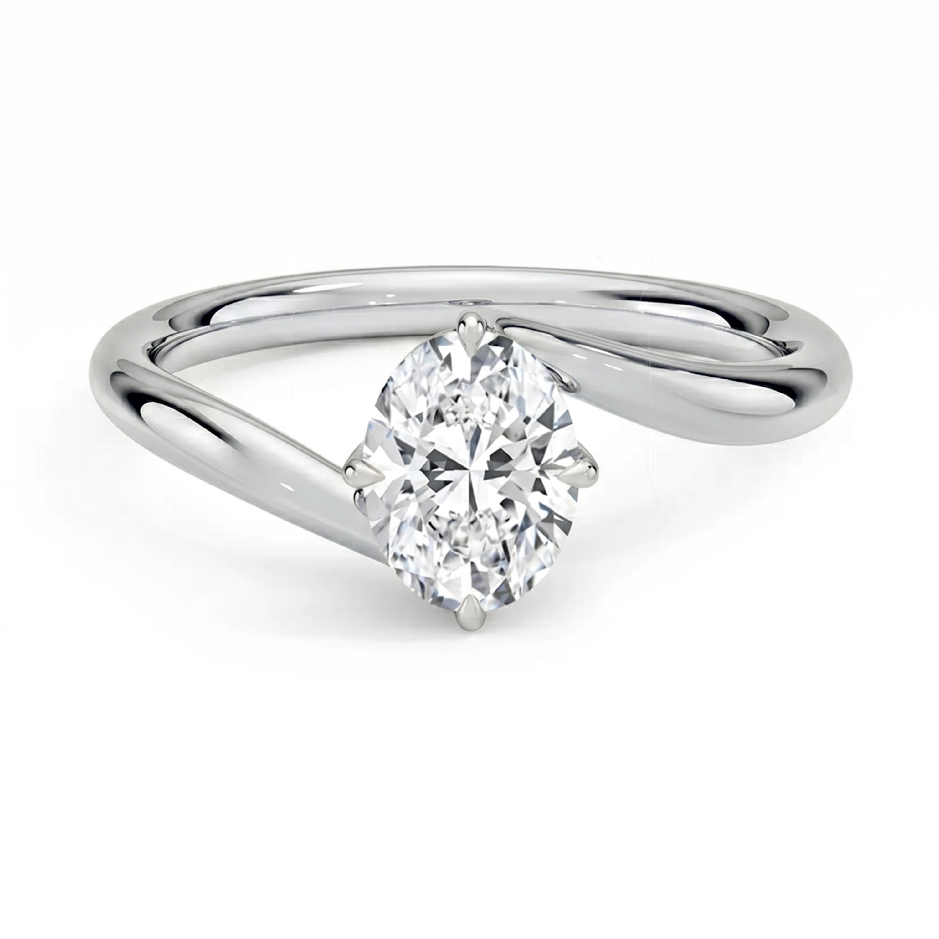 Embrace Oval Solitaire Ring