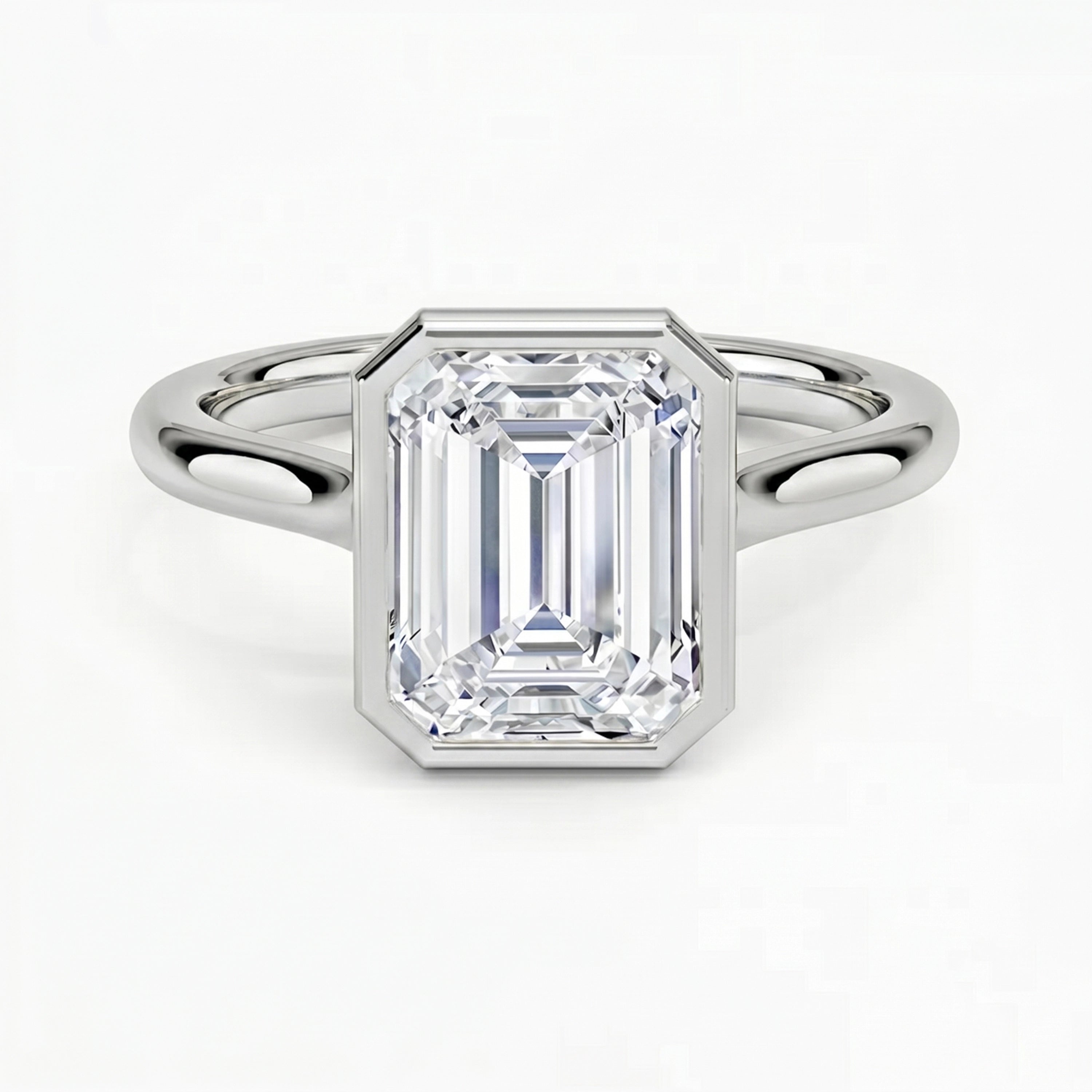 Luna Emerald Solitaire Ring