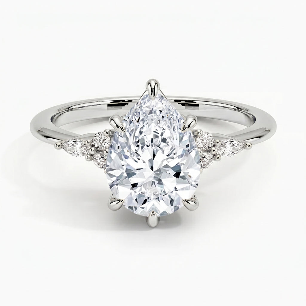 Laurel Pear Ring