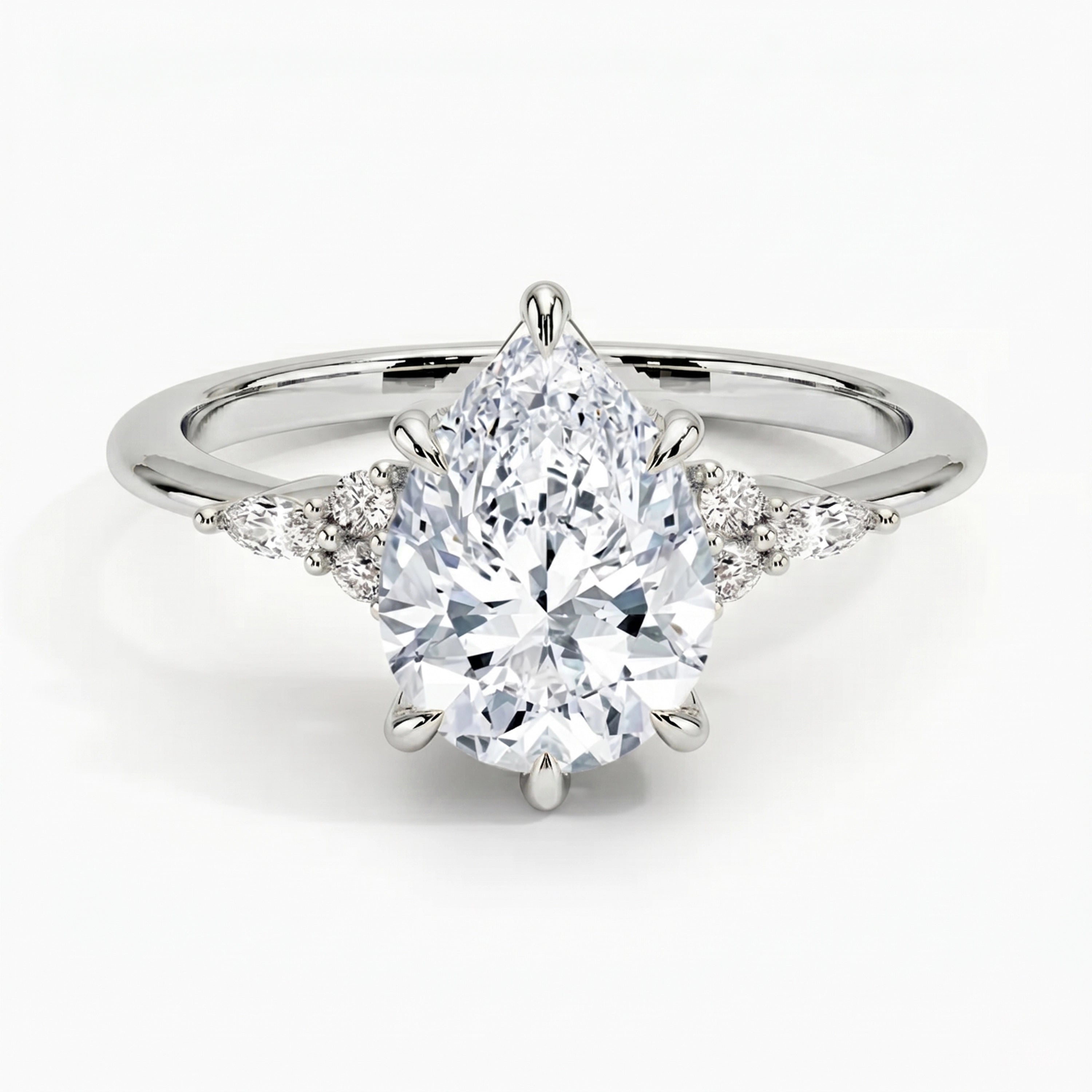 Laurel Pear Ring
