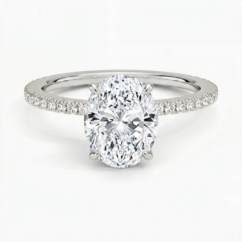 Lumina Pavé Oval Ring