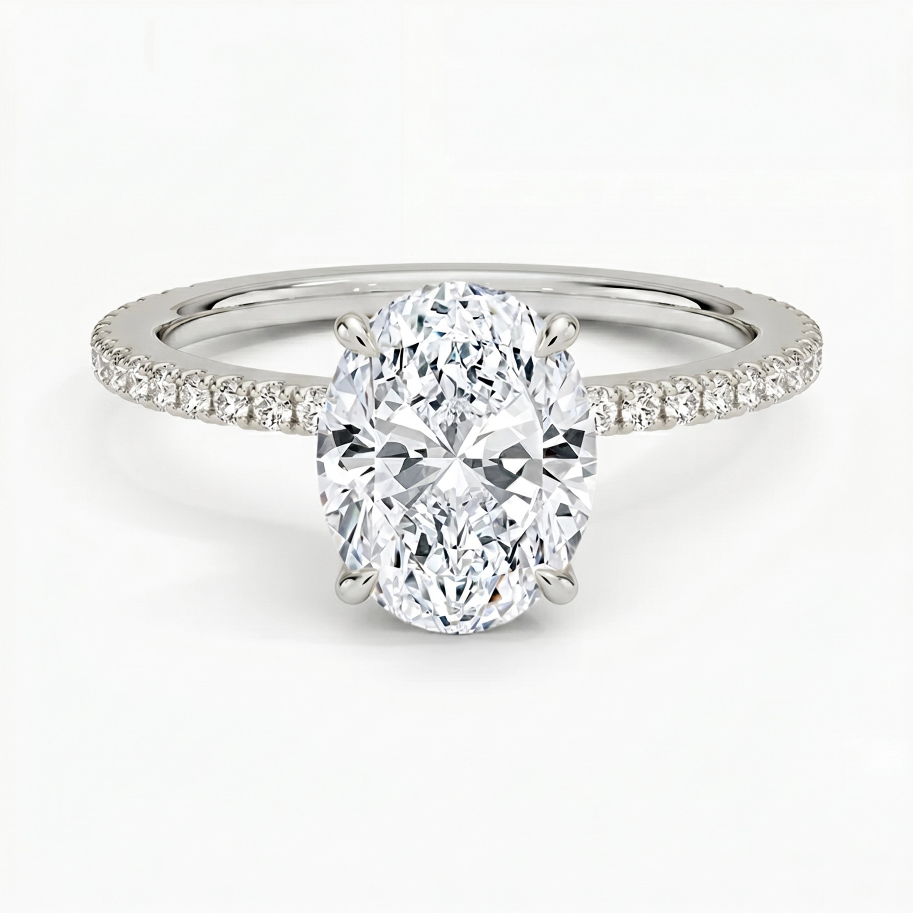 Lumina Pavé Oval Ring