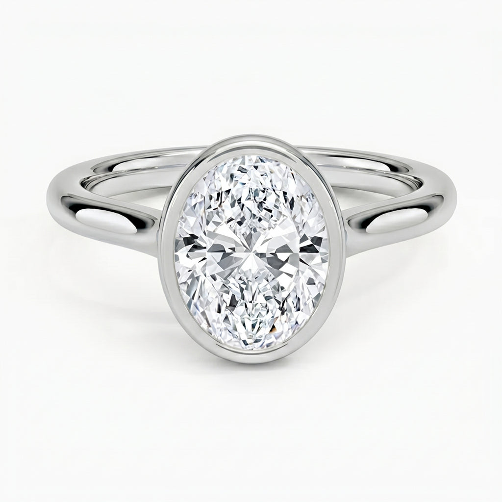 Luna Oval Solitaire Ring
