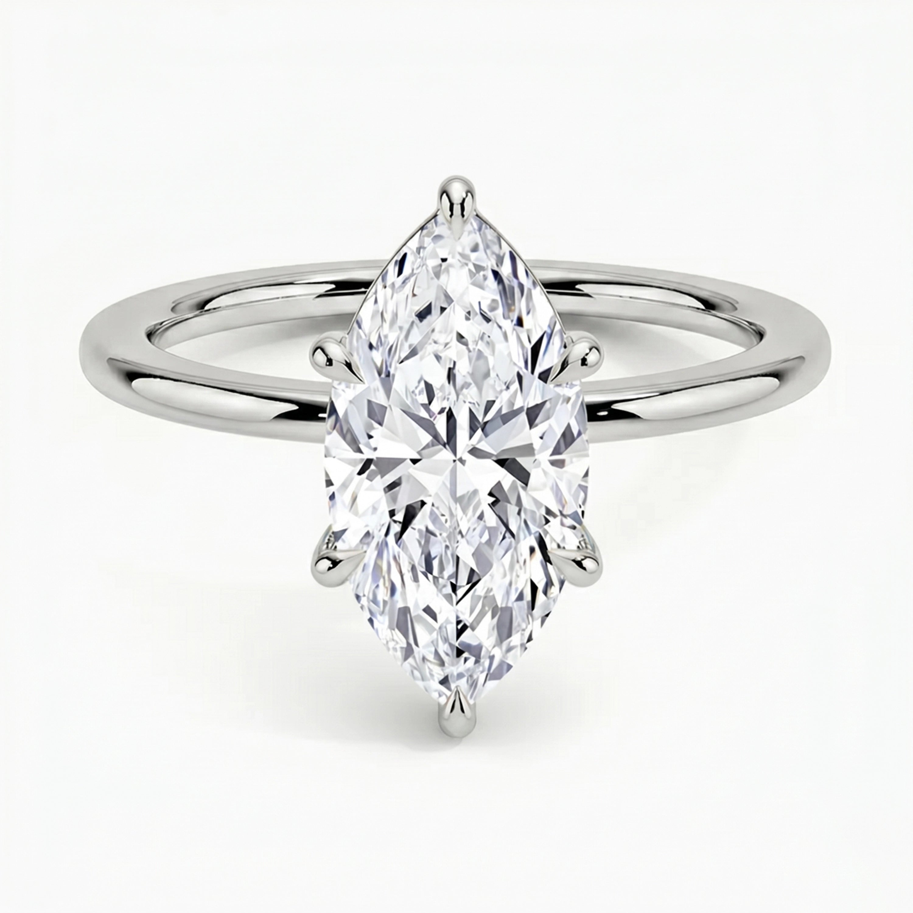 Classic Six-Prong Marquise Solitaire Ring
