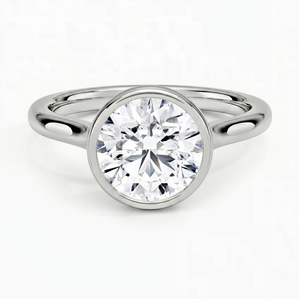 Luna Round Solitaire Ring