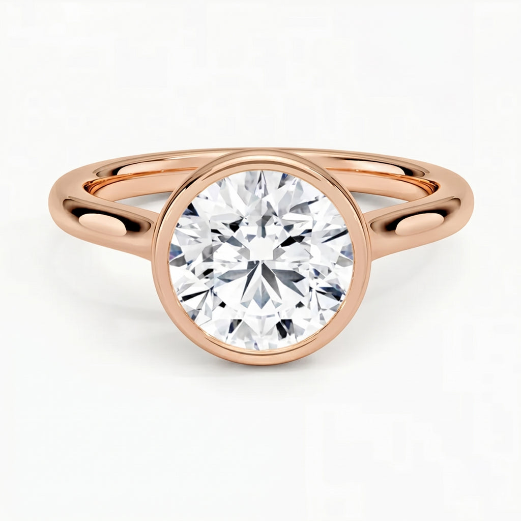 Luna Round Solitaire Ring