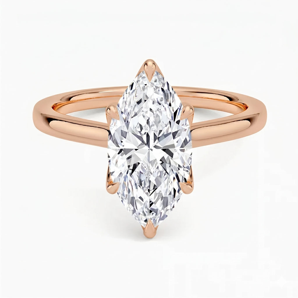 Flora Marquise Solitaire Ring