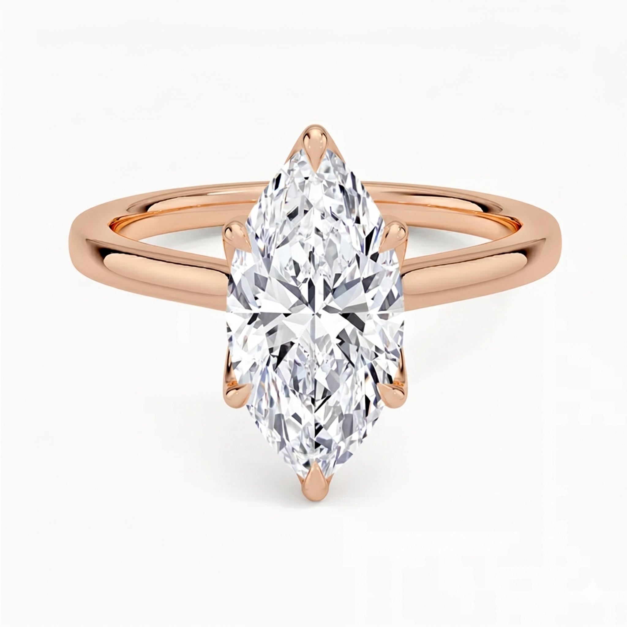 Flora Marquise Solitaire Ring