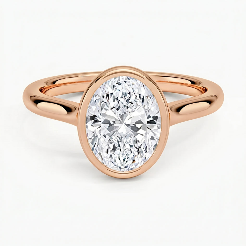 Luna Oval Solitaire Ring