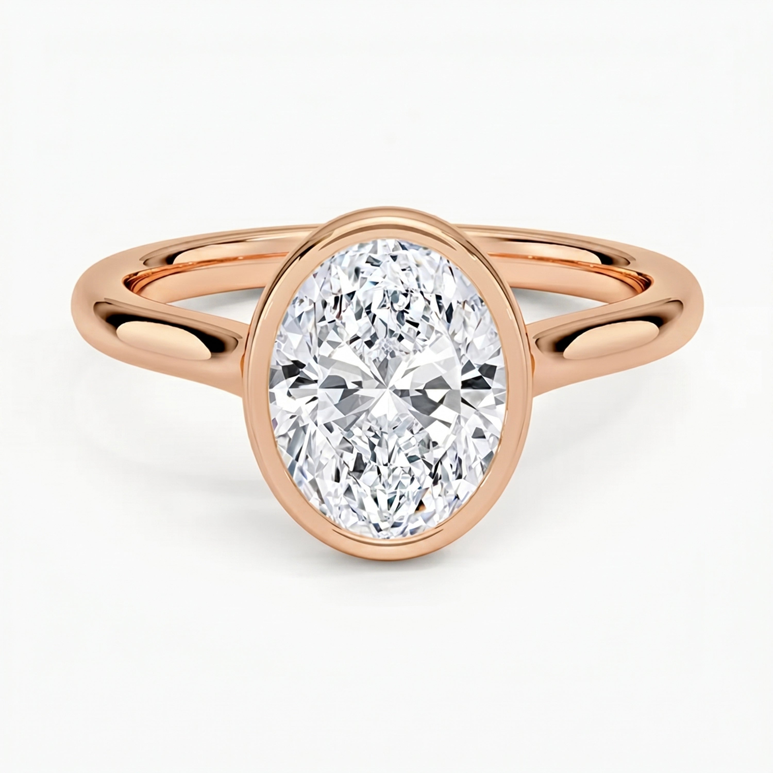Luna Oval Solitaire Ring