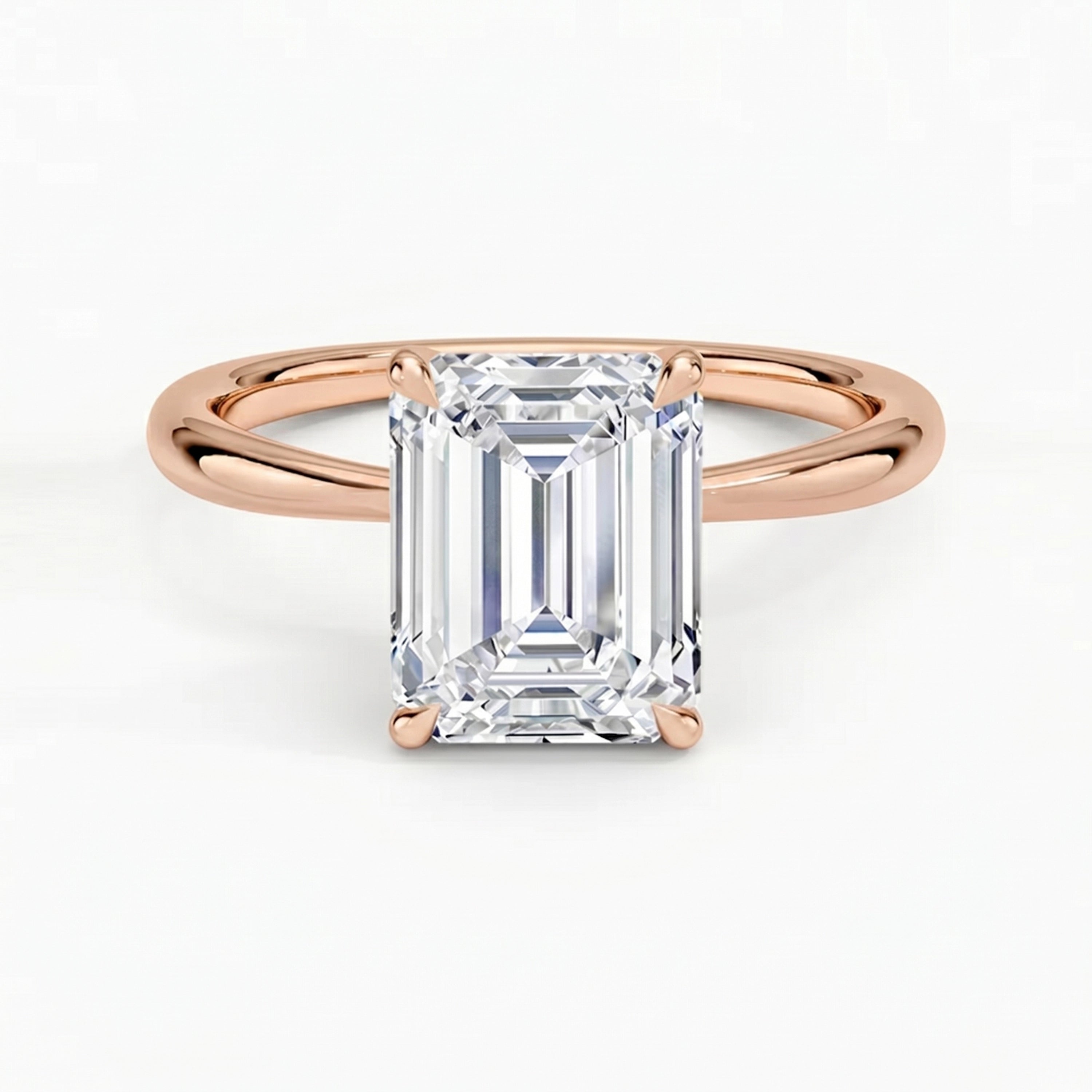 Iris Emerald Solitaire Ring
