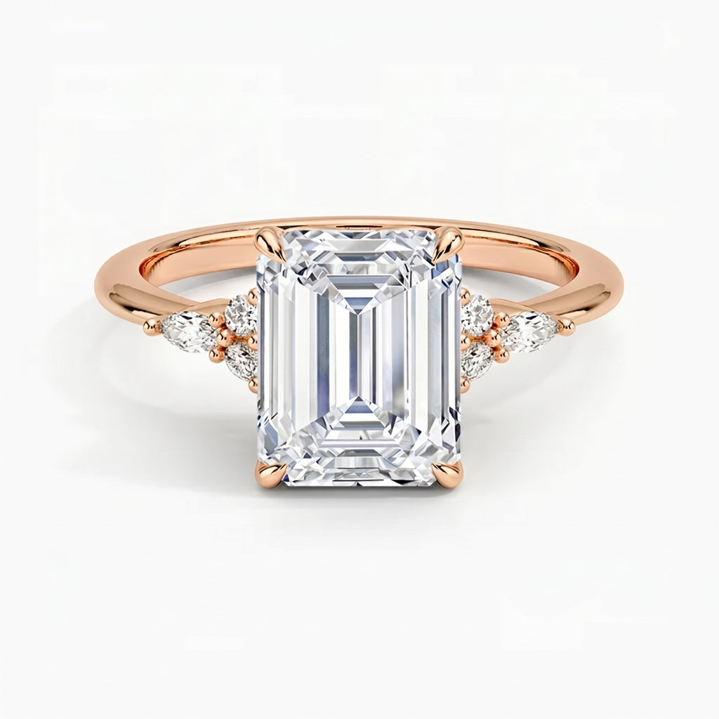 Laurel Emerald Ring