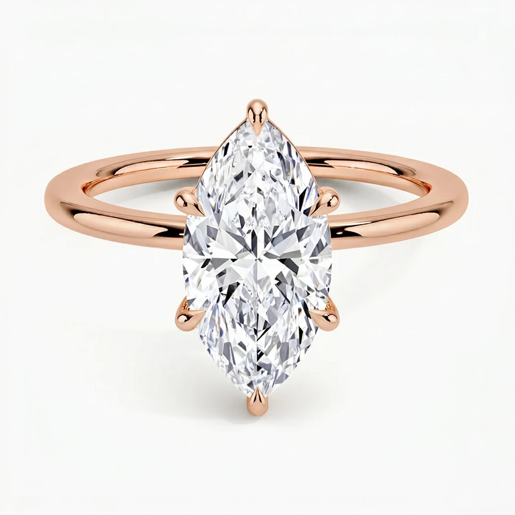 Classic Six-Prong Marquise Solitaire Ring
